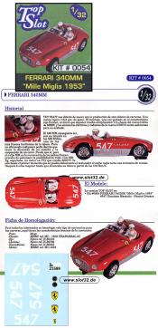 Ferrari 340 MM, kit